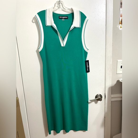 green emerald velvet dress KARL LAGERFELD Paris Womens Dresses Dress,Green,4 at Amazon Women's  Clothing store